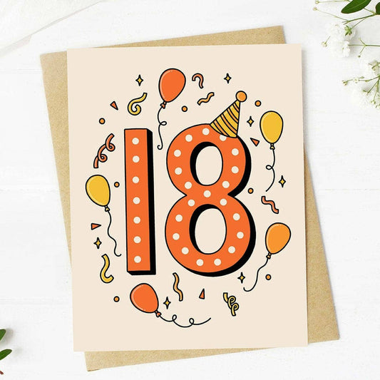 18th Party Decor Birthday Card
