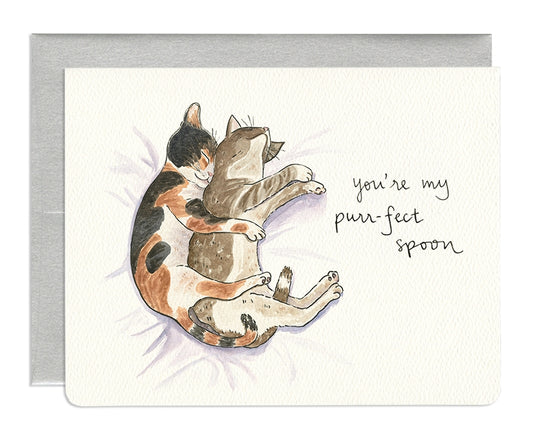 Purr-Fect Spoon Card