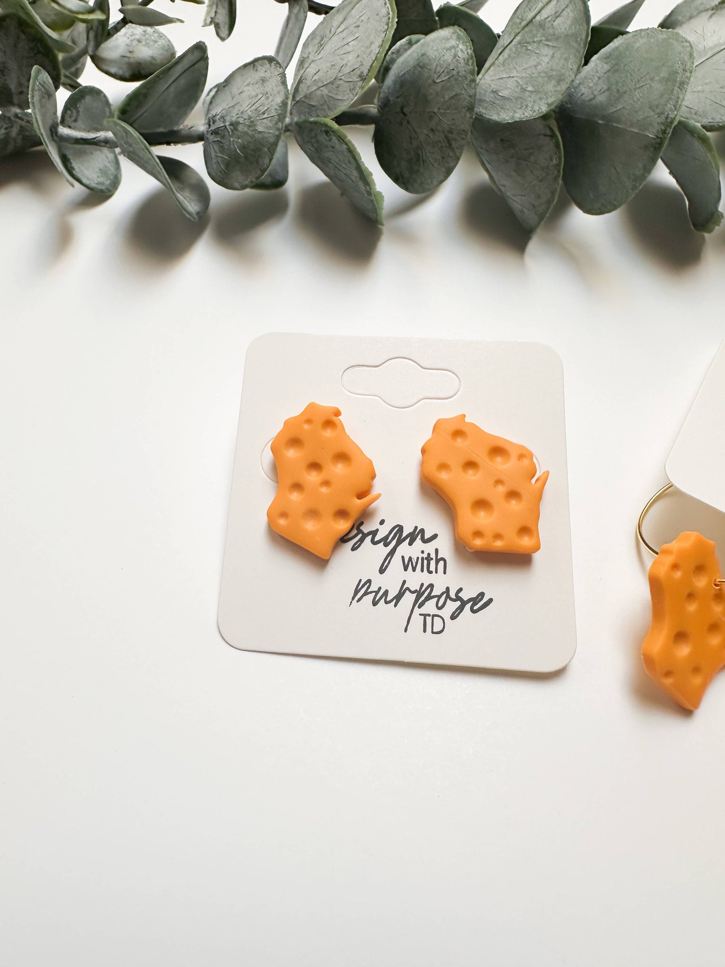 Cheesehead Green Bay Packers Earrings