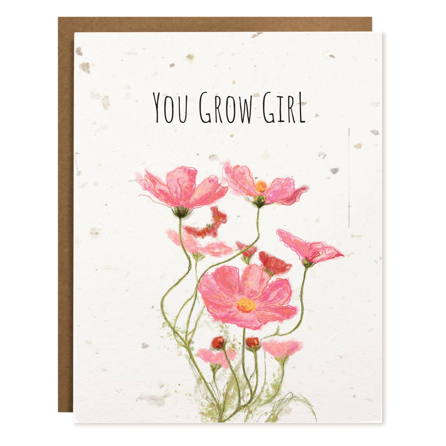 You Grow Girl Plantable Card