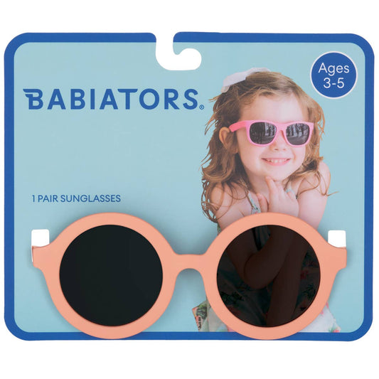 Peach Euro Round Kids Sunglasses