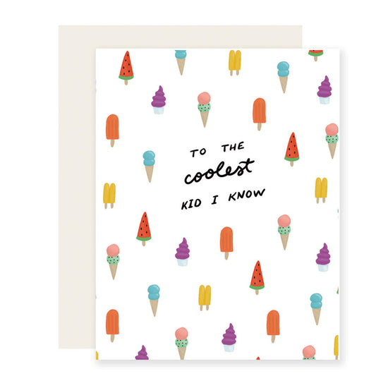 To The Coolest Kid I Know Birthday Card