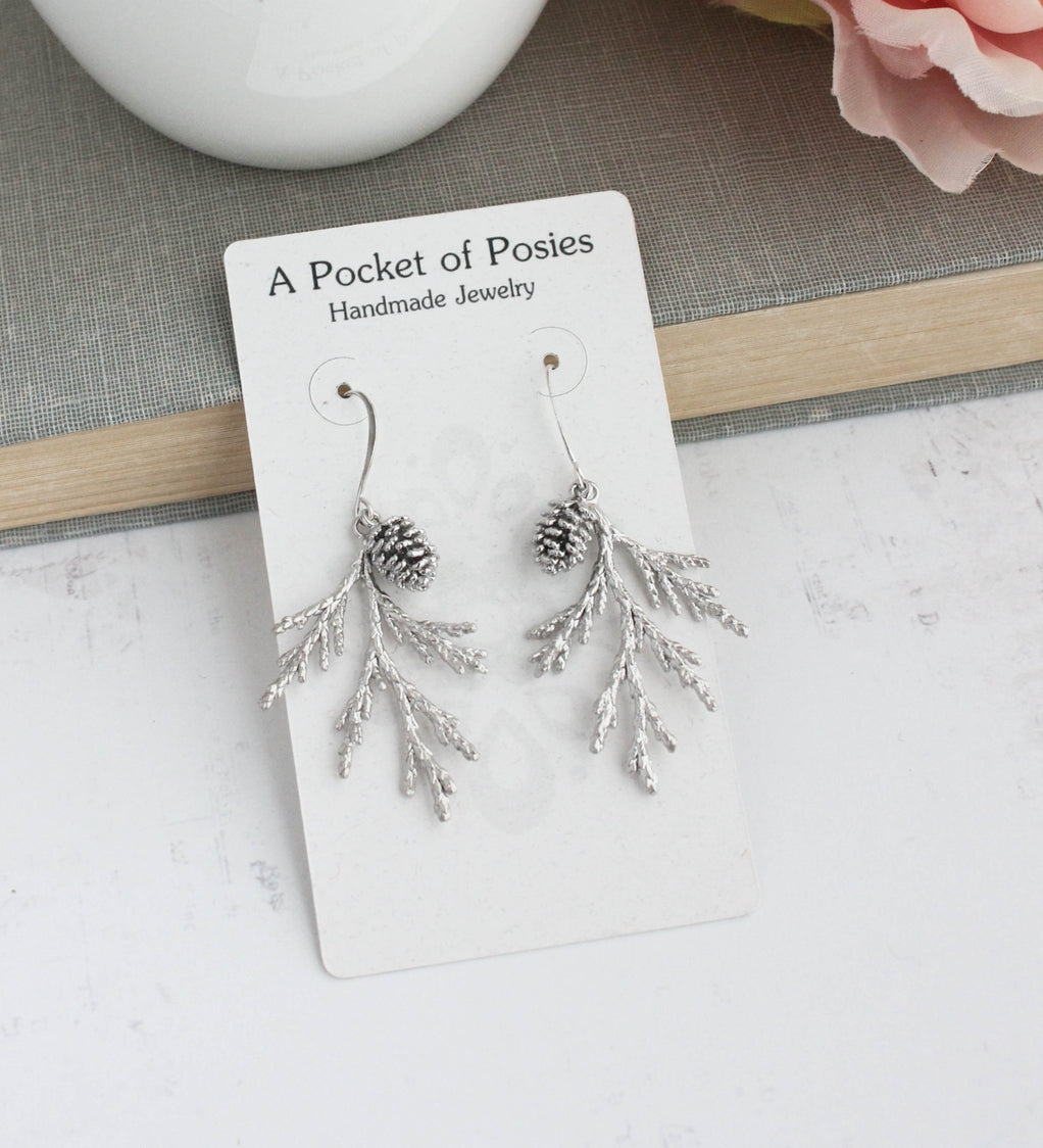 Cedar Branch Earrings