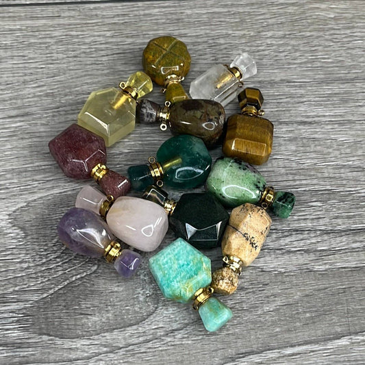 Assorted Gemstone Perfume Bottles – Crystal Aromatherapy