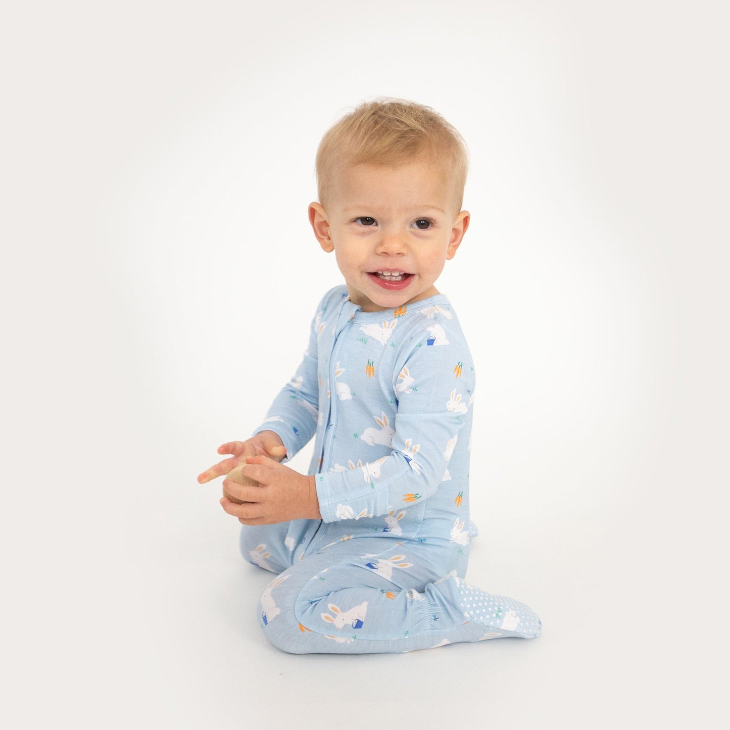 2-Way Bamboo Zipper Footie Pajamas