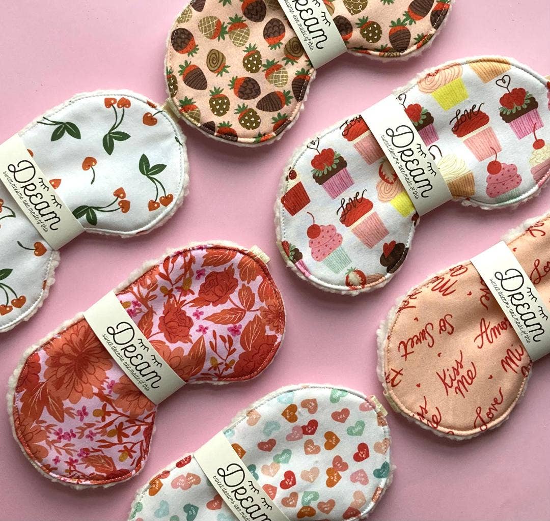 Sweet Dreams Sleep Mask - Cherry Heart