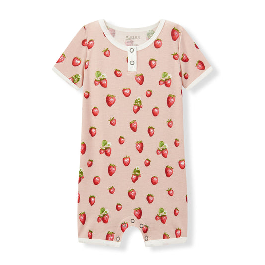 Strawberry Organic Cotton Shortall