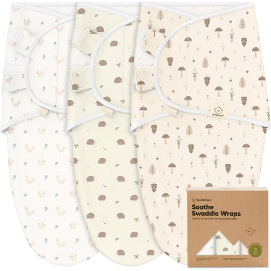 3pk Soothe Baby Swaddles 0-3 Months, Sleep Sack for Newborns