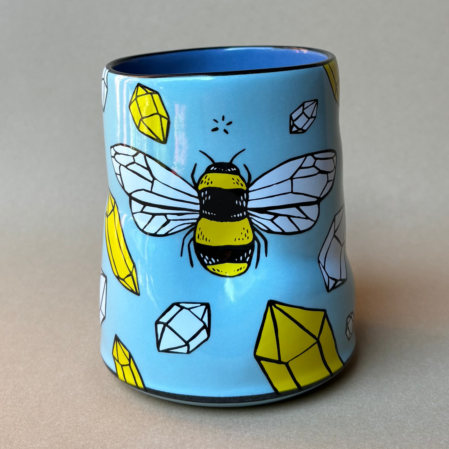 Thank You Bees Spark Cup - XLarge Ceramic Mug - Pollinator