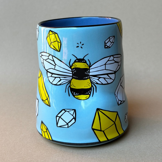 Thank You Bees Spark Cup - XLarge Ceramic Mug - Pollinator
