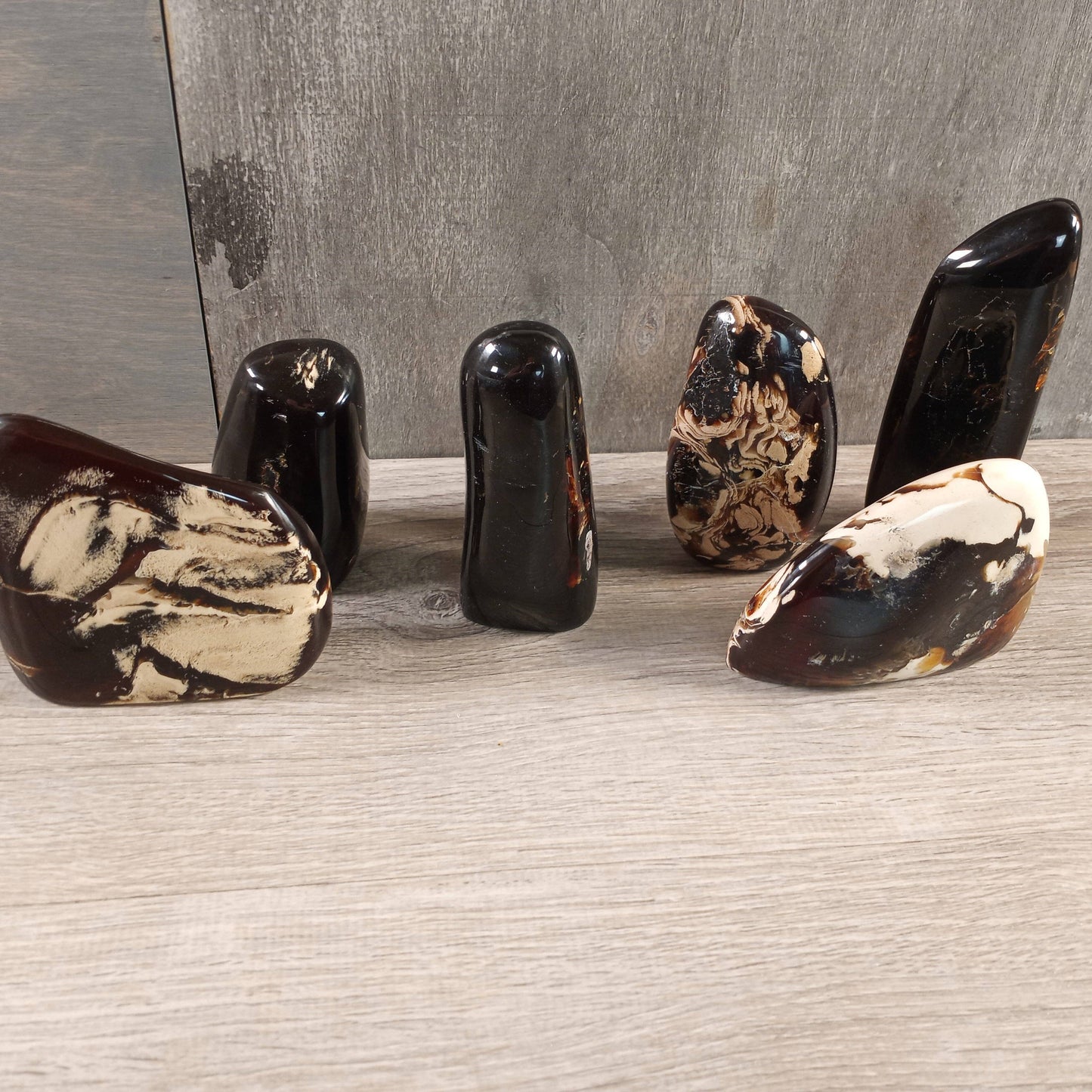 Indonesian Black Amber Freeform for Crystal Shops