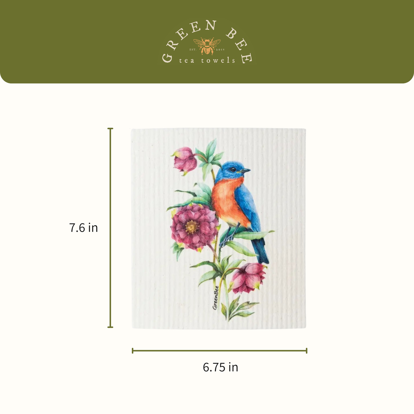 Blue Bird Swedish Dishcloth