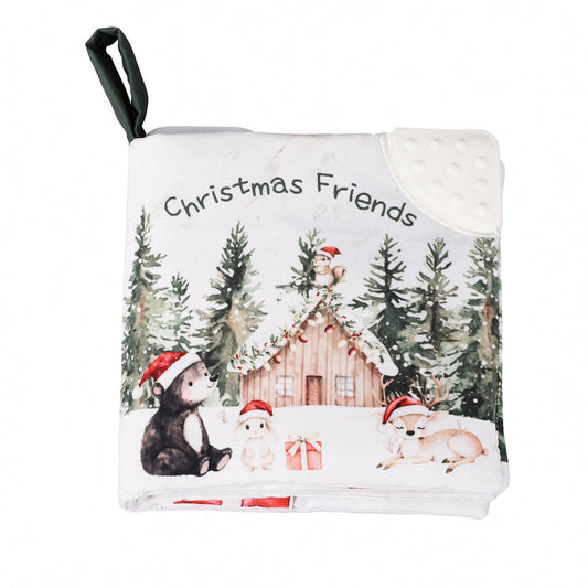Christmas Friends – 10-Page Crinkle Cloth Book for Babies