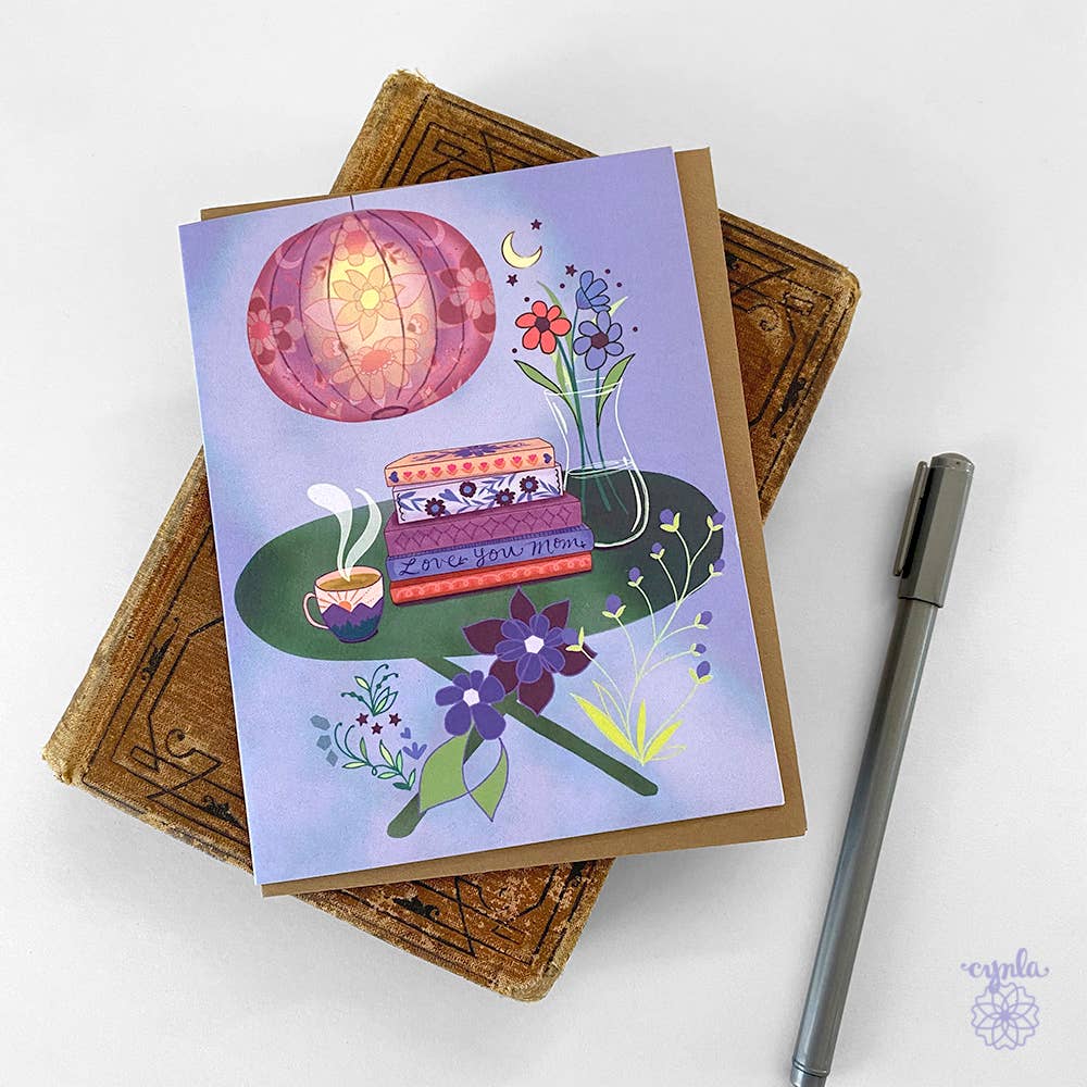 Books Mothers Day Card