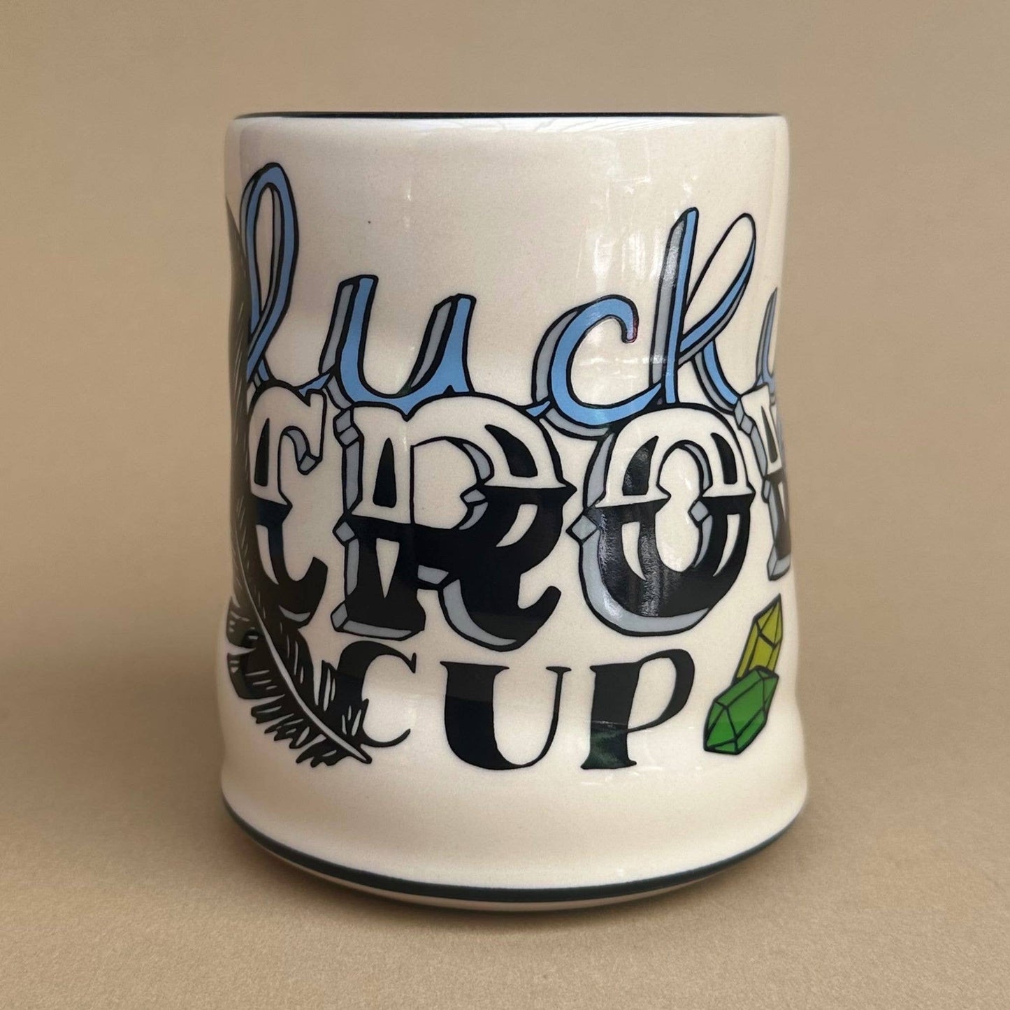 Lucky Crow Cup - XLarge Ceramic Mug