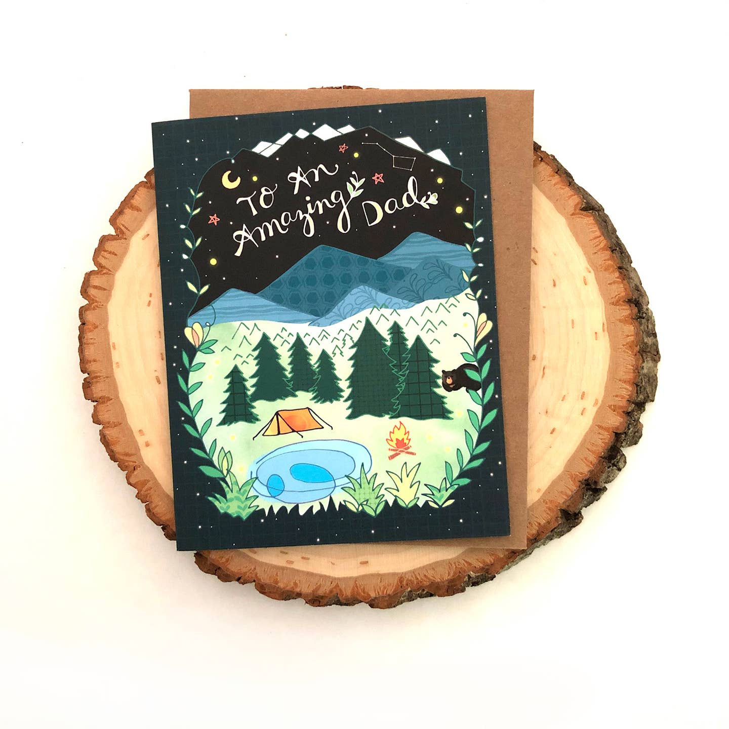 To An Amazing Dad Camping Card