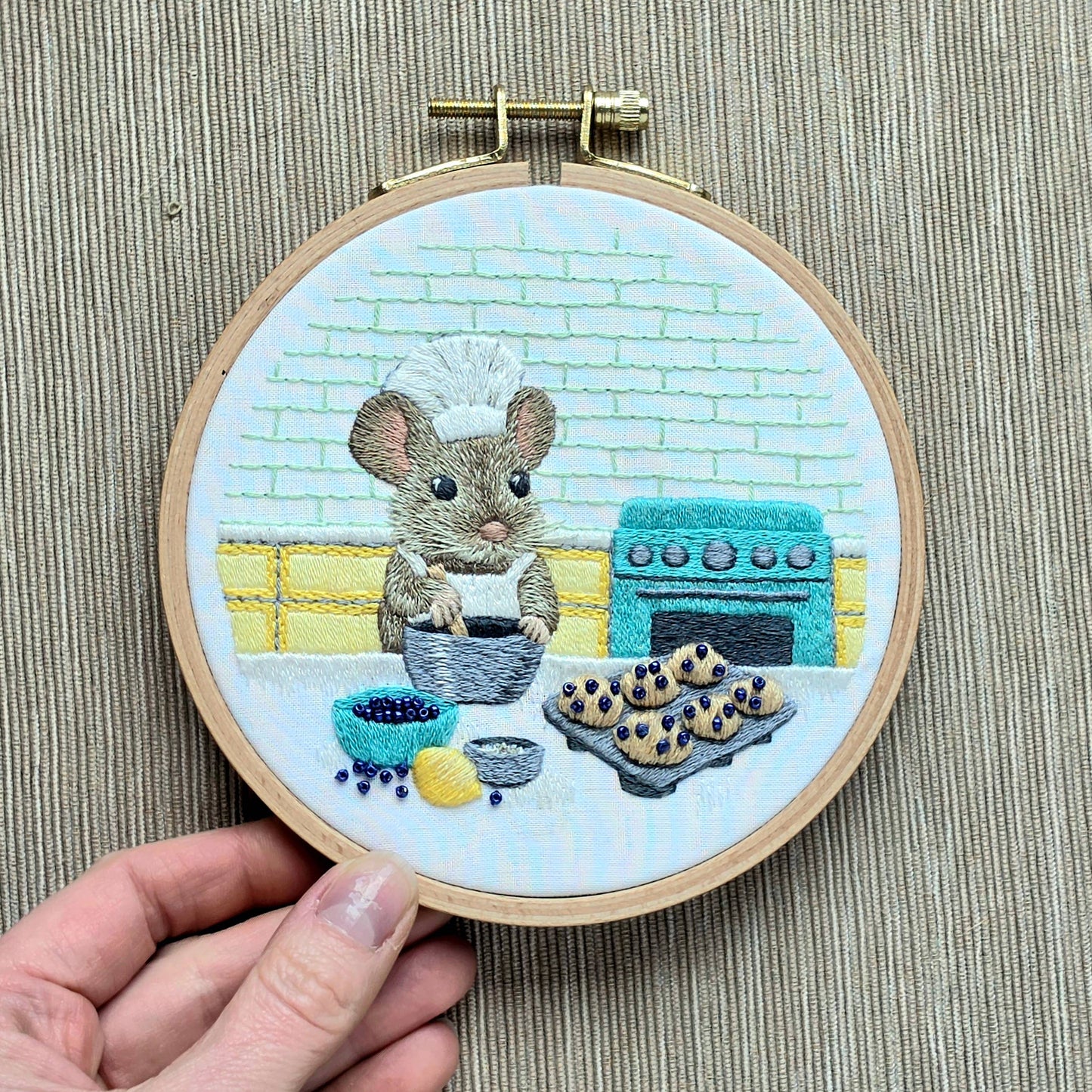 The Muffin Mouse Embroidery Kit