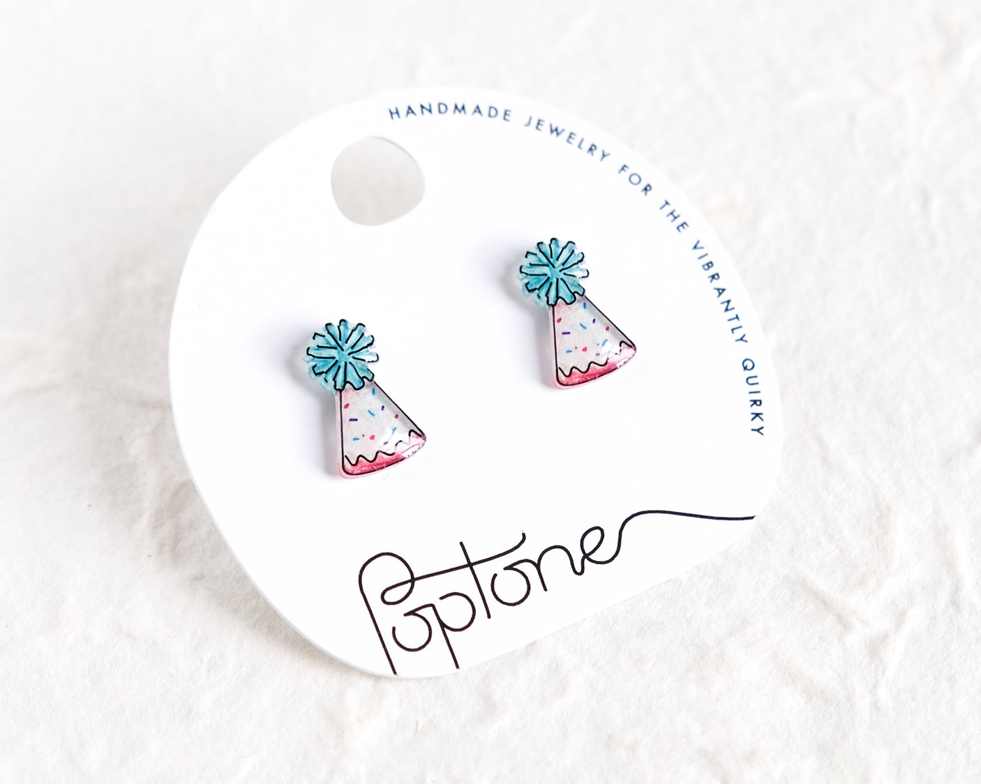 Birthday Party Hat Joyful Stud Earrings