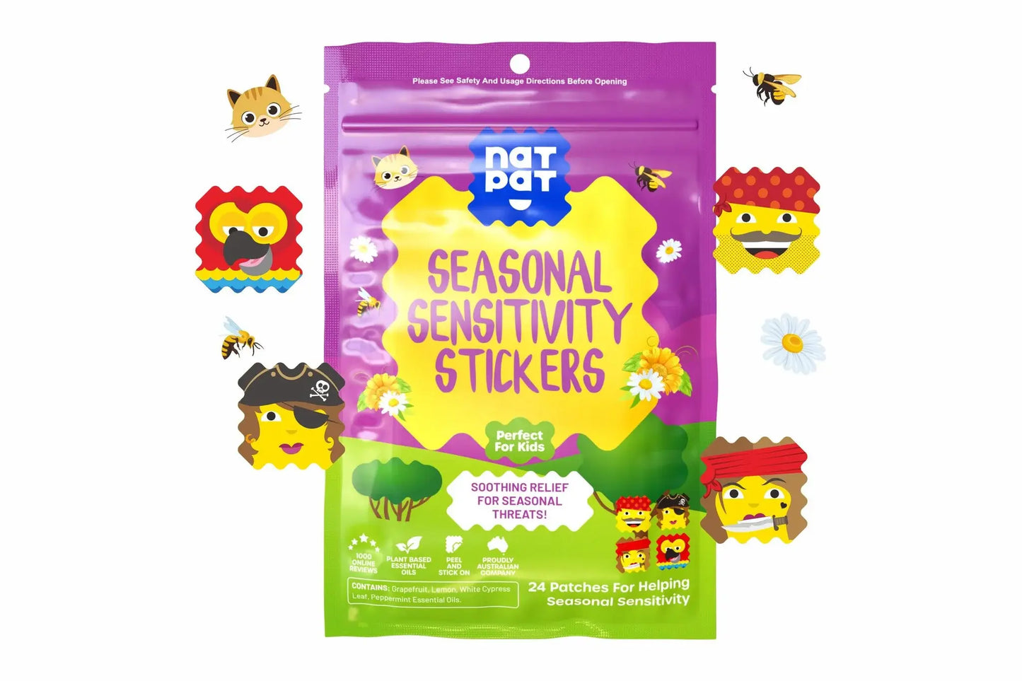 NATPAT Allergy Relief Patches: Seasonal Sensitivity Stickers