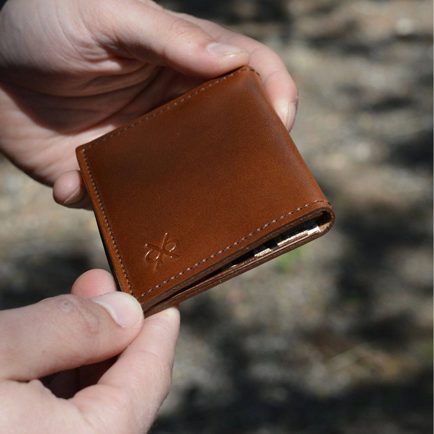 S&S Essentials Wallet - Blue and Red Pattern
