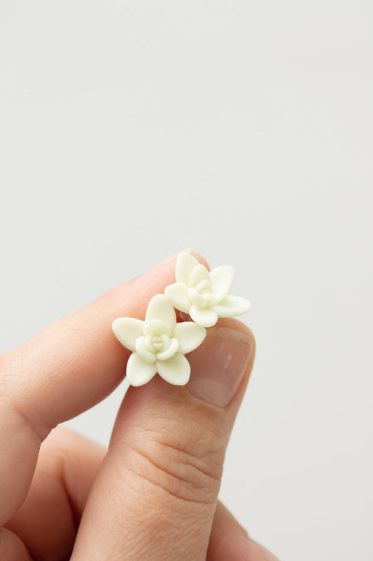 Fluorescent Succulent Stud Earrings – Glows in the Dark