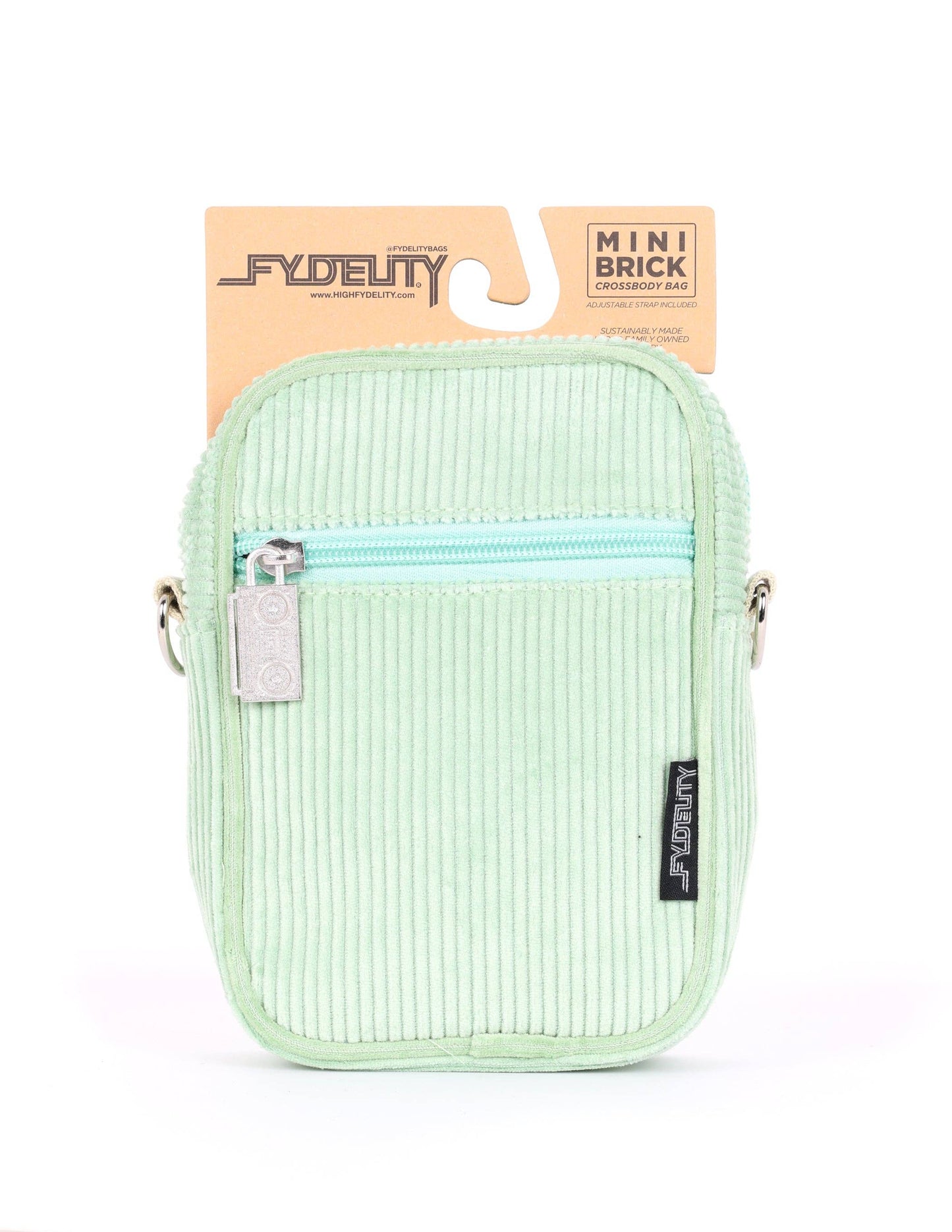 Mini Brick Bag| Corduroy Sage