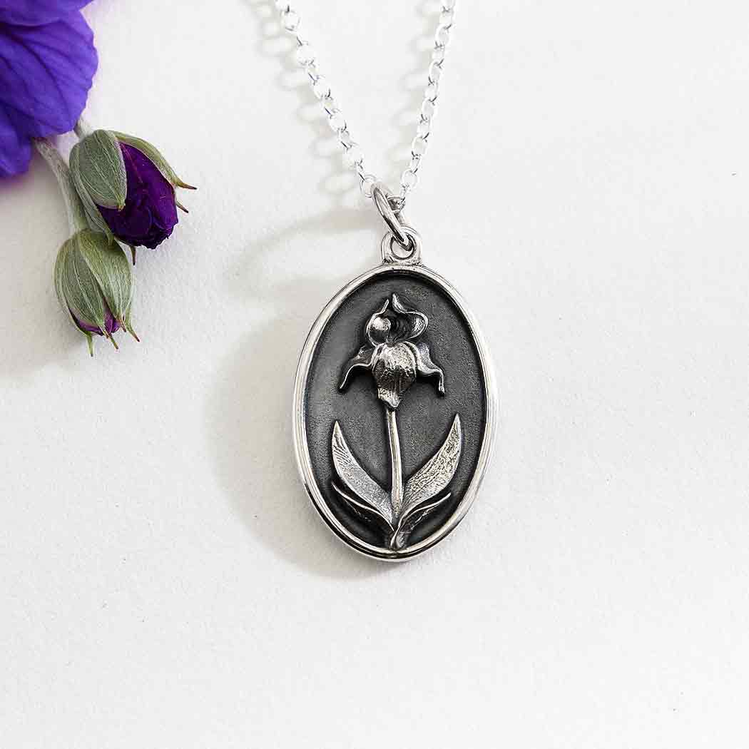 Sterling Silver Birthflower Necklaces