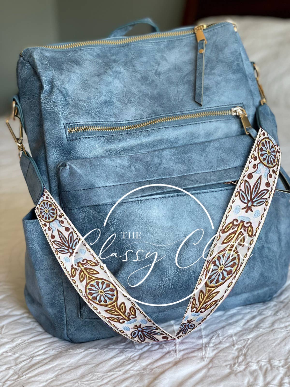 Chloe Convertible Backpack - Brilliant Blue - Hip Hippie RTS