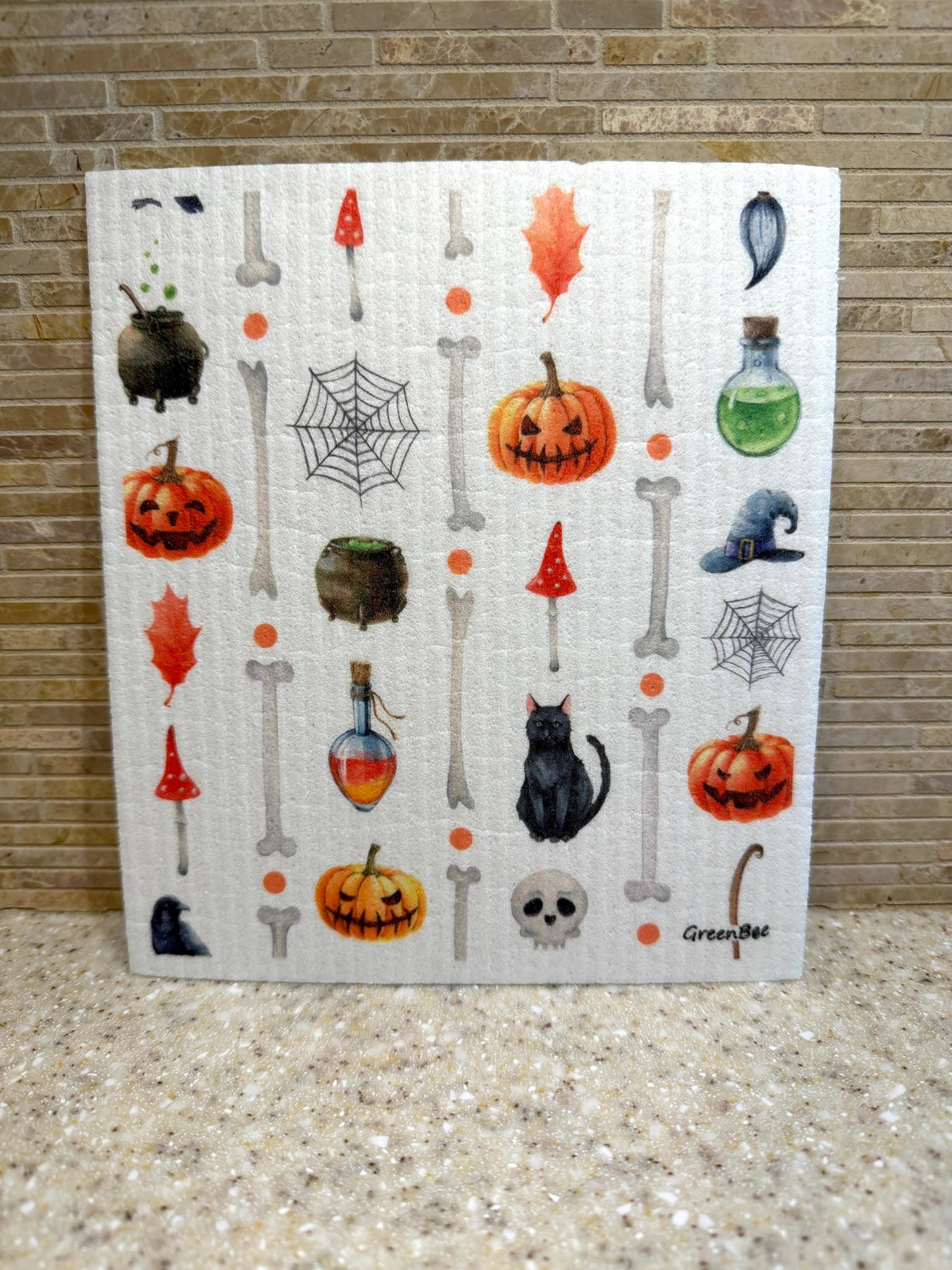 Halloween Swedish Dishcloth