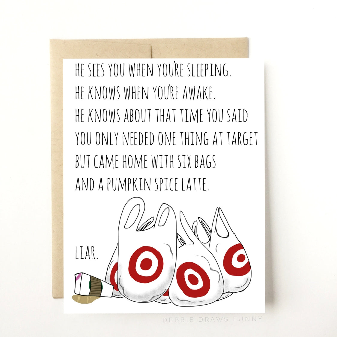 Funny Target Holiday Card