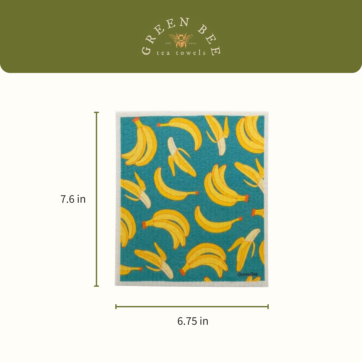 Bananas Swedish Dishcloth