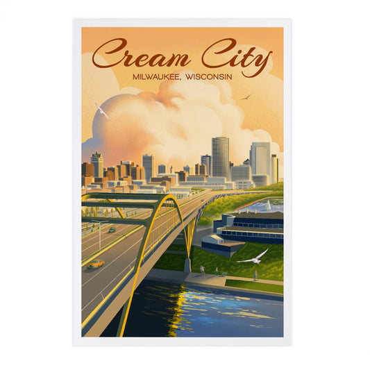 Premium Postcard Milwaukee, Wisconsin Cream City Lithograph