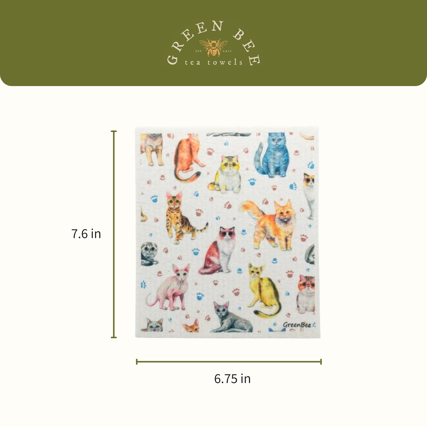 Kitty Cats Swedish Dishcloth