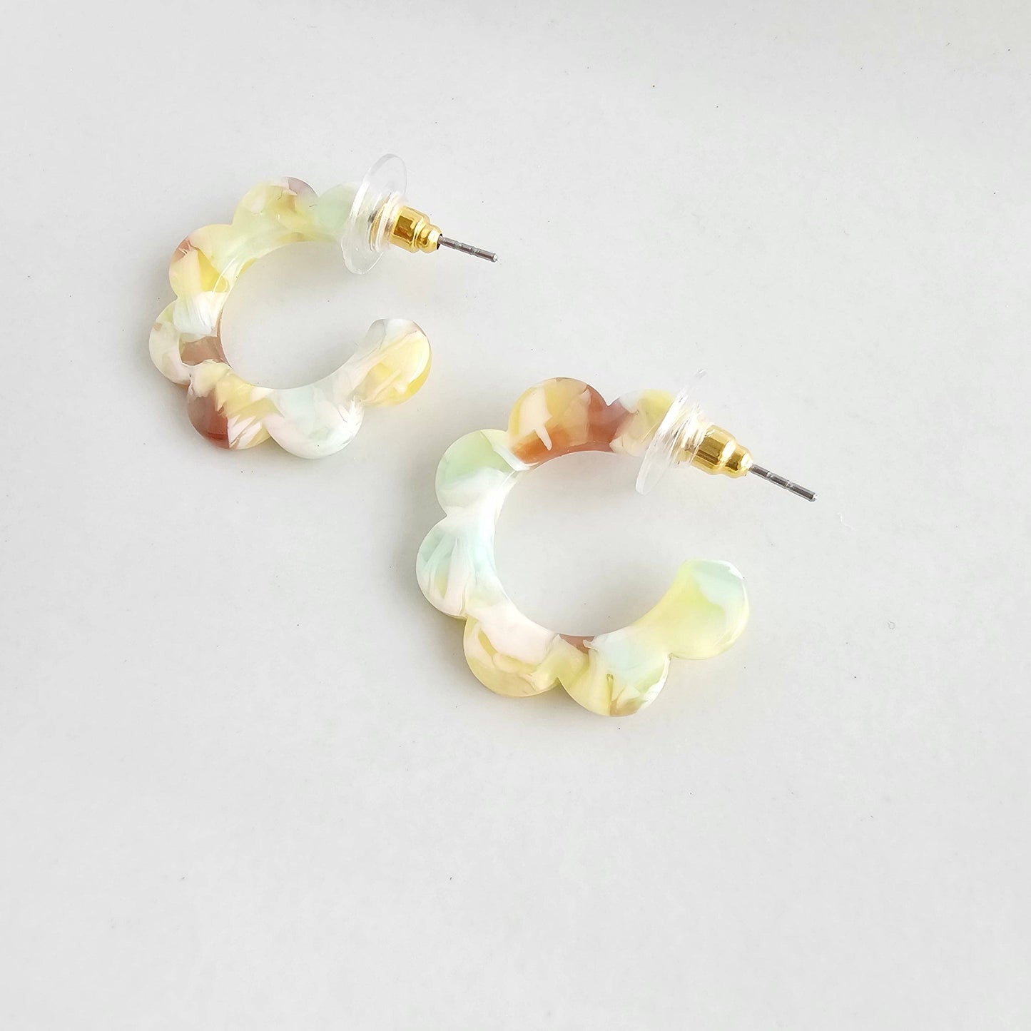 Flora Mini Hoops - Citron Zest