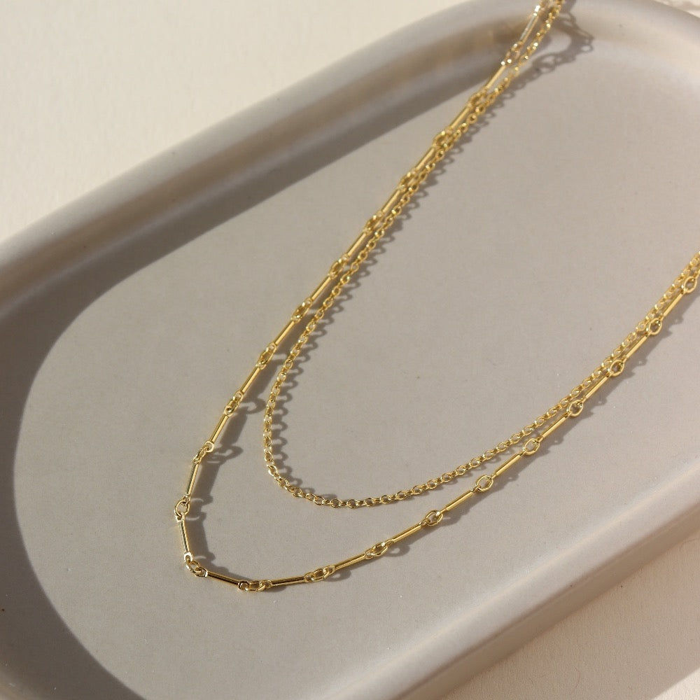 Equinox Double Chain Necklace