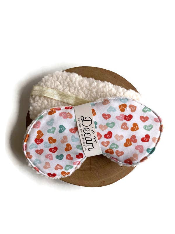 Sweet Dreams Sleep Mask- Conversation Heart