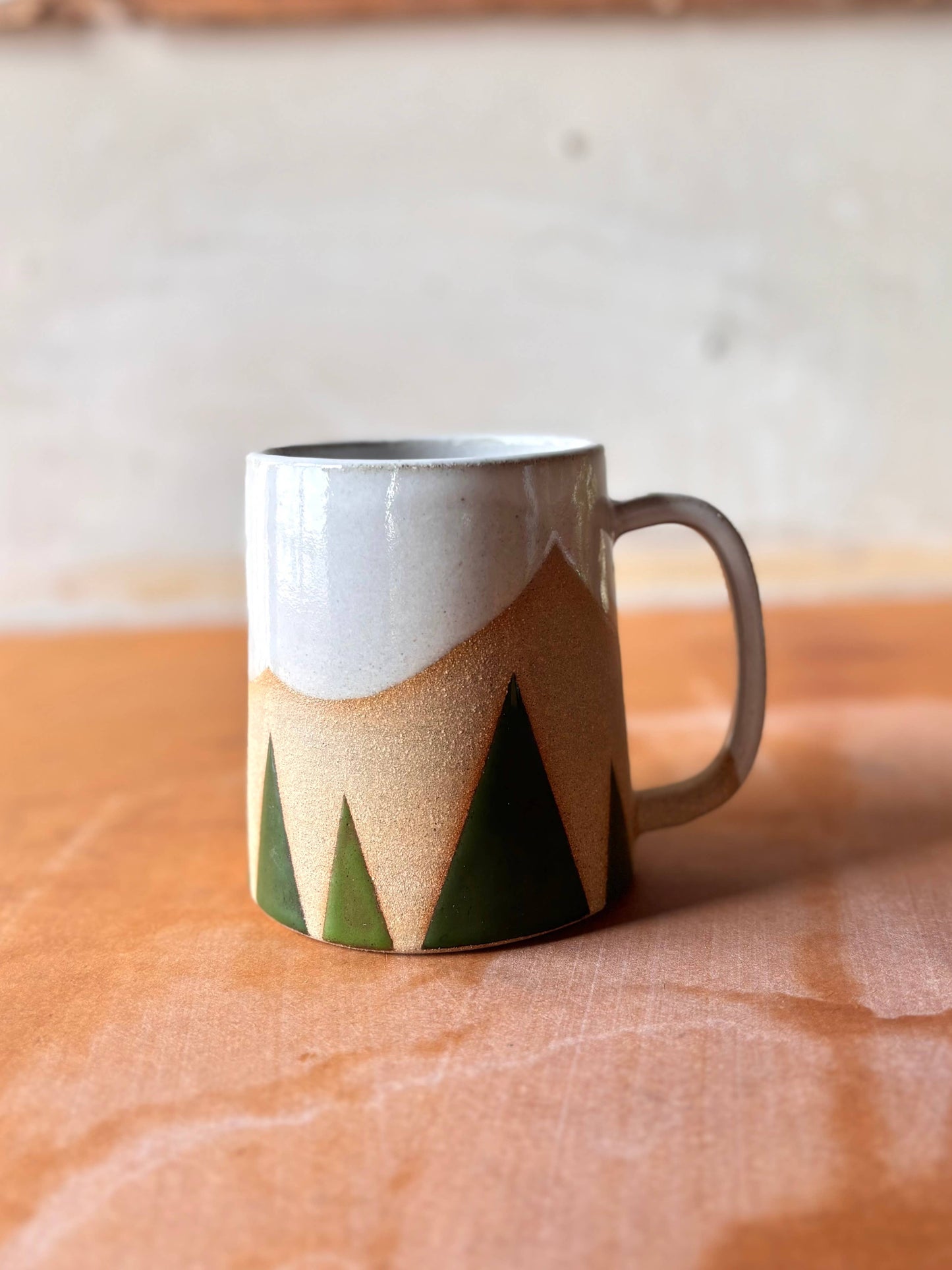 Evergreen Peaks - Handmade Ceramic Holiday Mug
