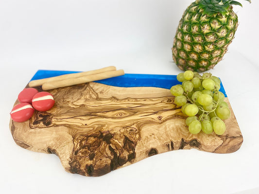 Large Olive Wood Resin Serving Board