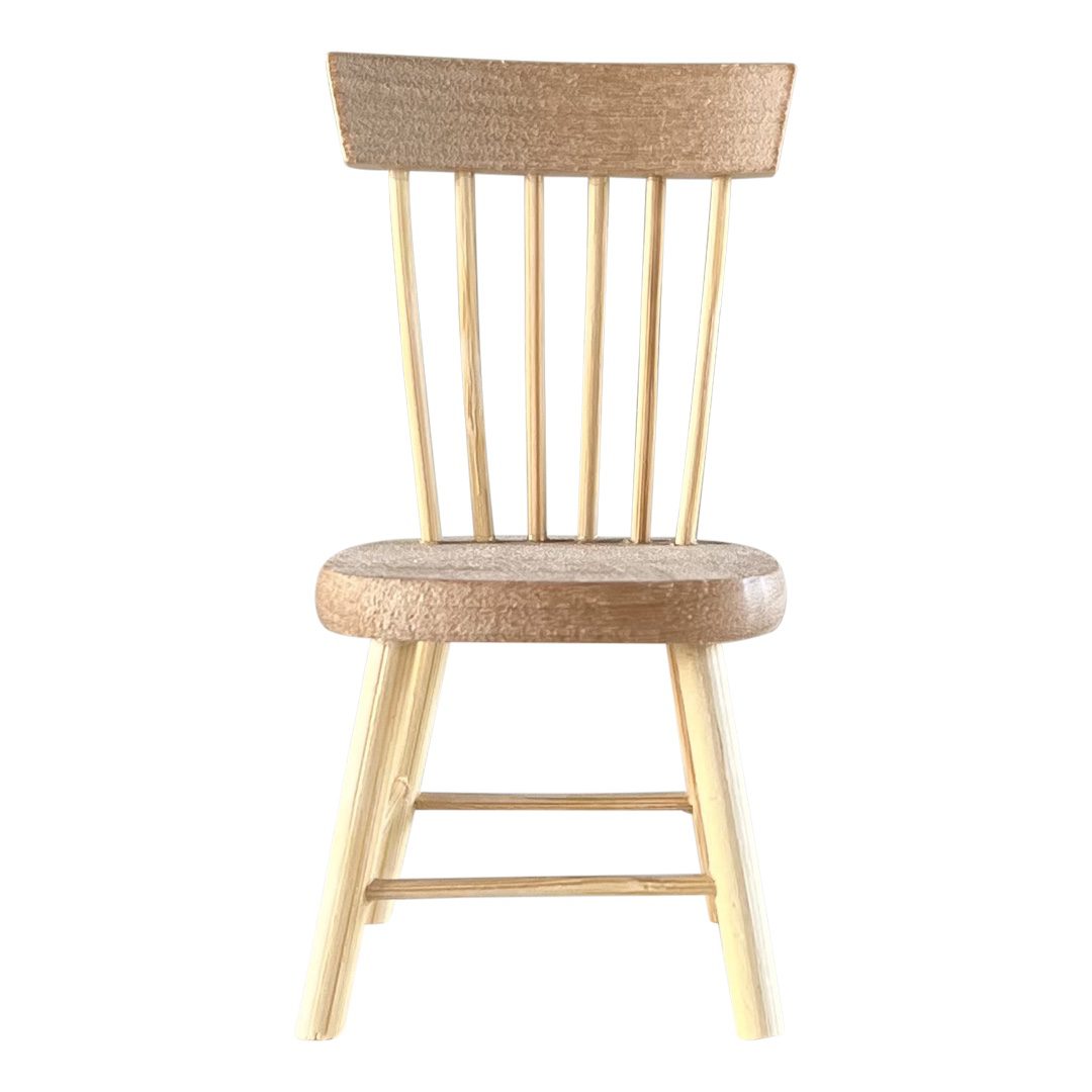 Dollhouse Classic Windsor Dining Chair Natural Wood