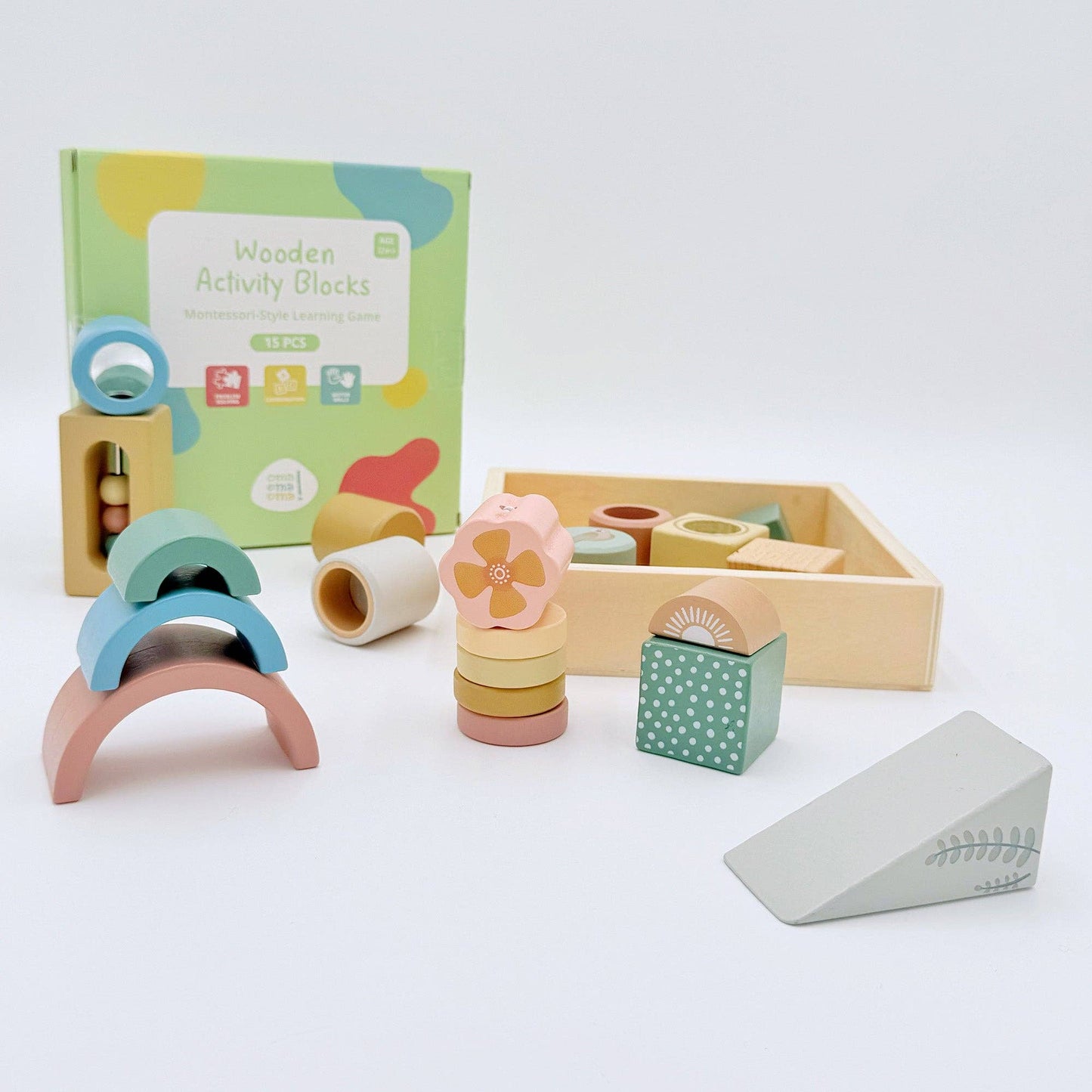 Montessori Wooden Activity Blocks