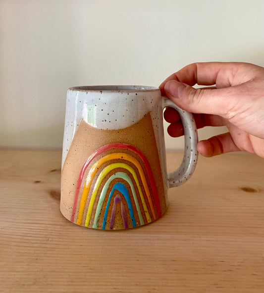 Rainbow Mug Handmade Ceramic