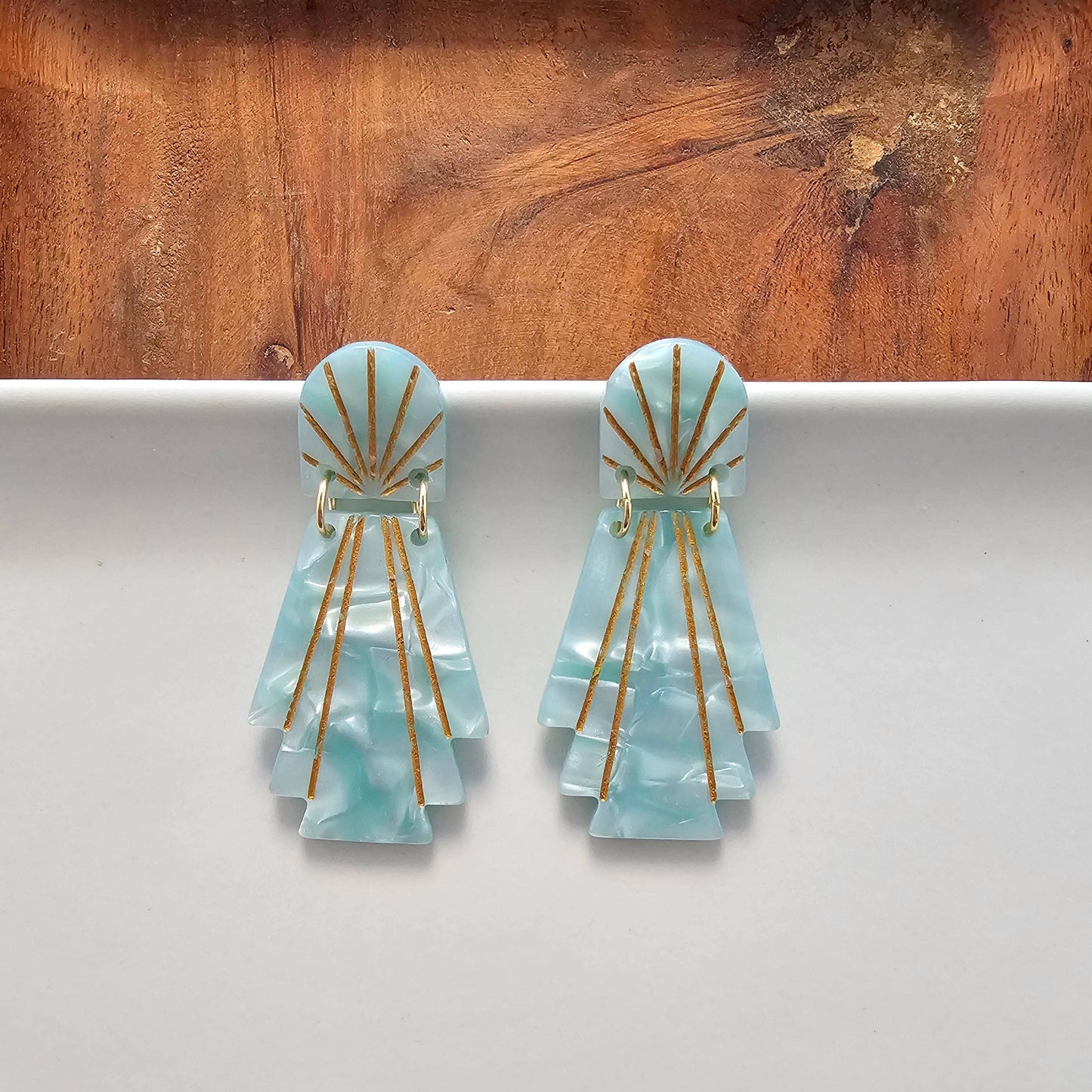 Lucille Earrings - Mint