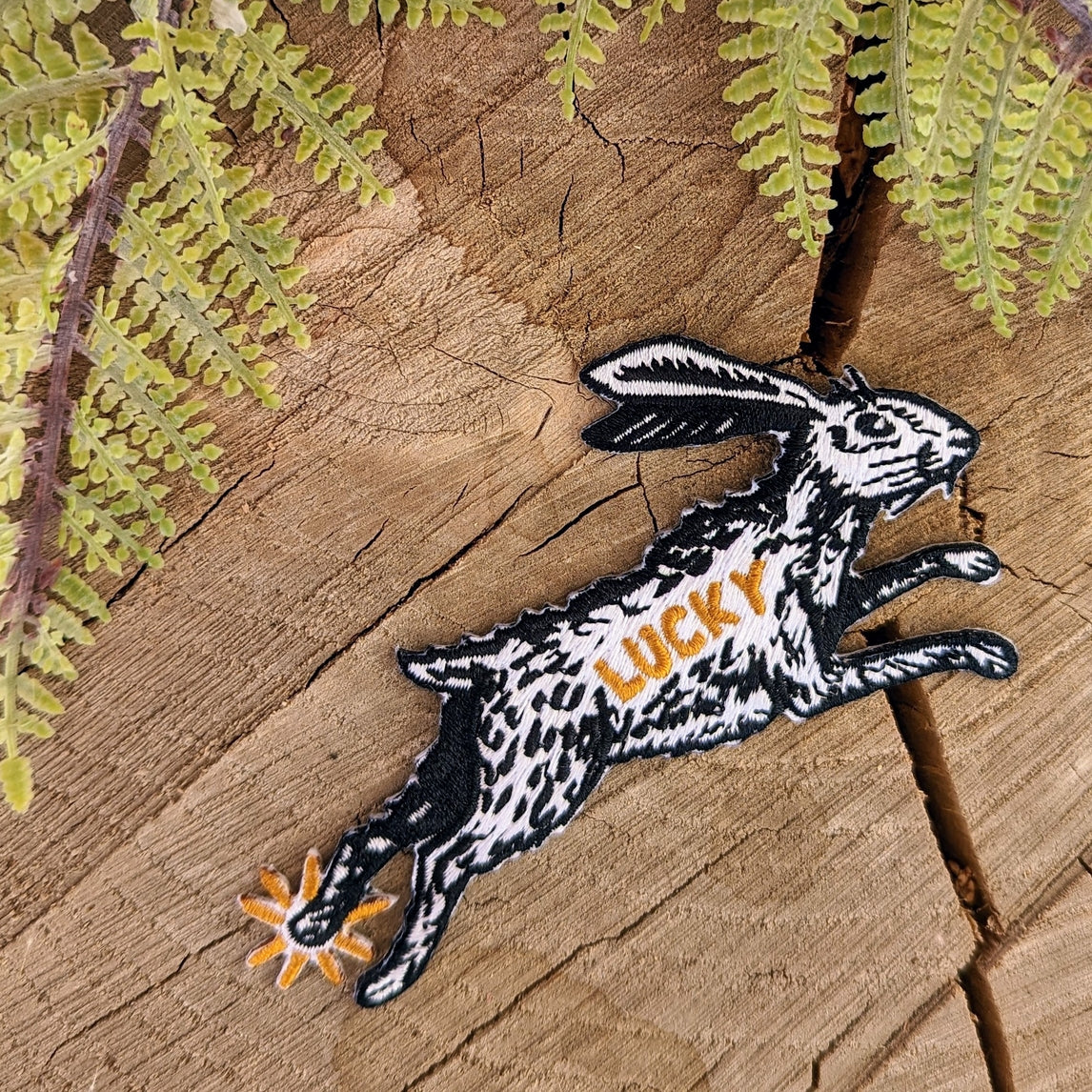 Lucky Rabbit's Foot Iron-on Patch