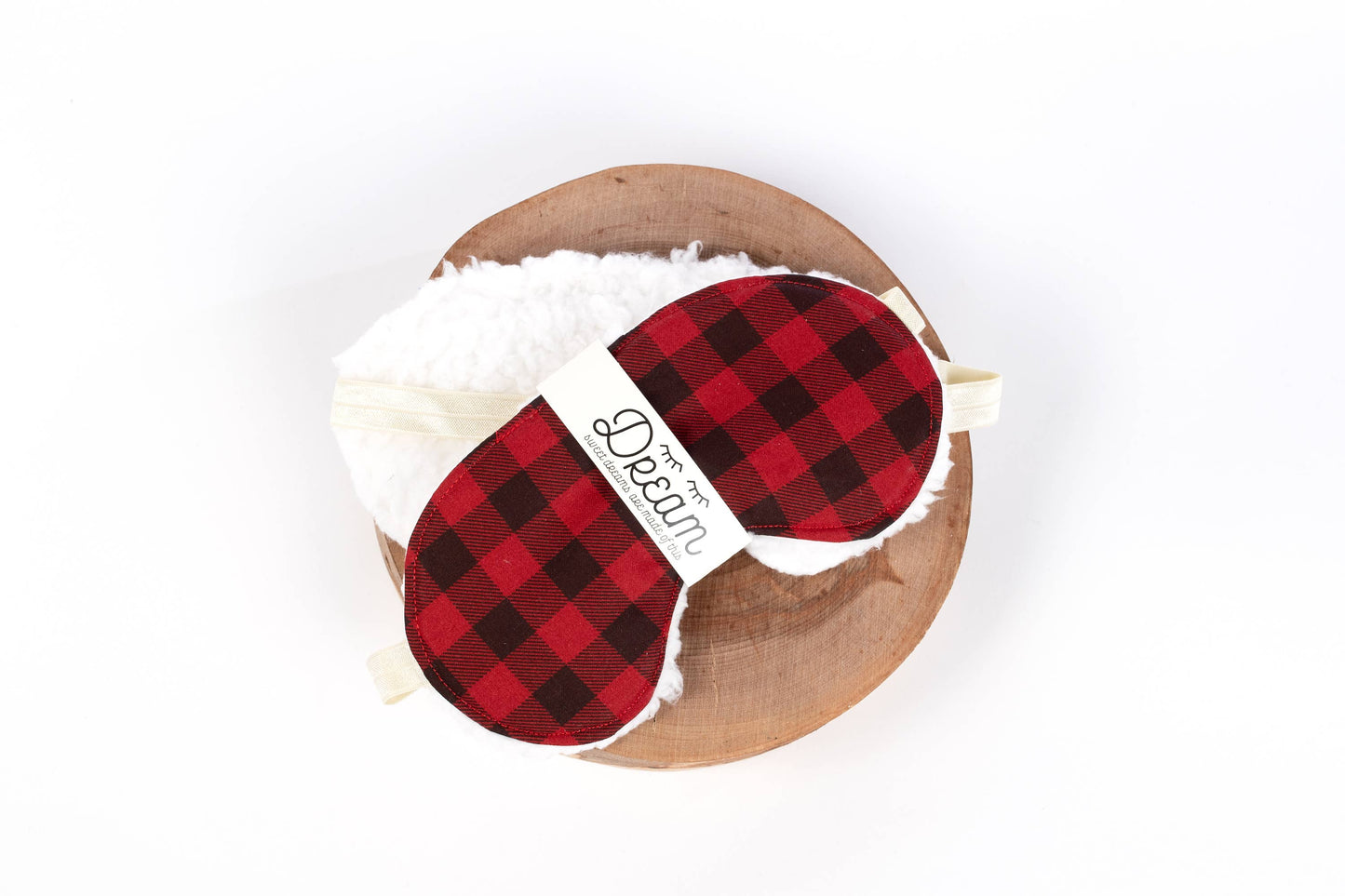 Sweet Dreams Sleep Mask - Buffalo Check
