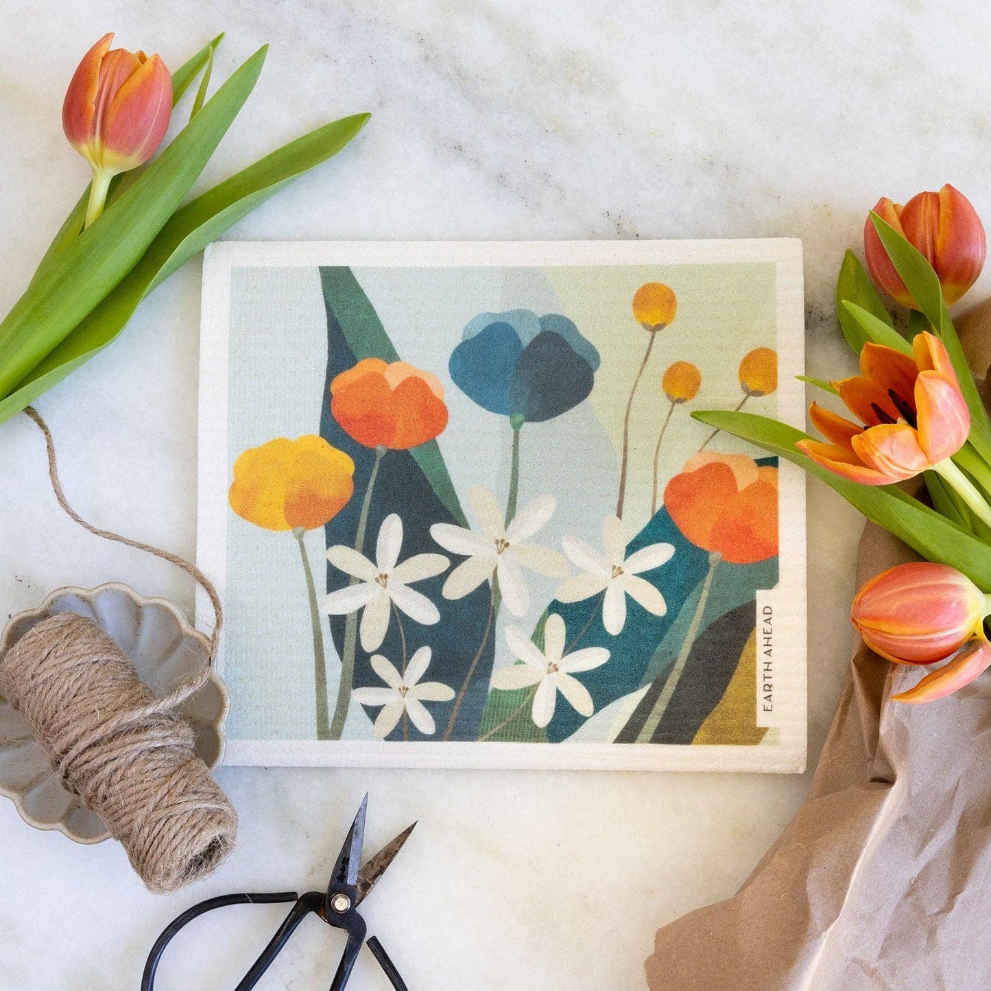 Swedish Dishcloth - Spring Blooms