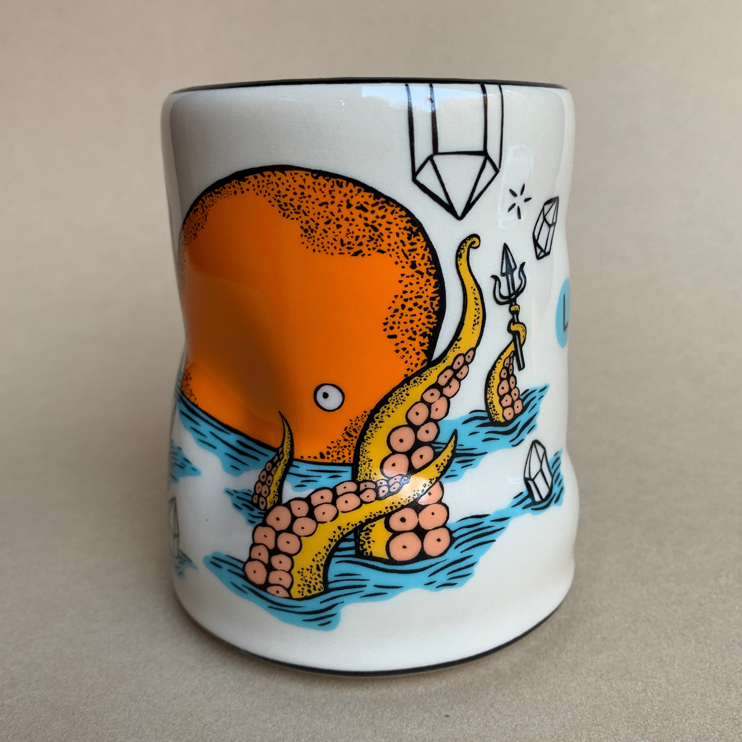 Lucky Kraken Cup - XLarge Ceramic Mug