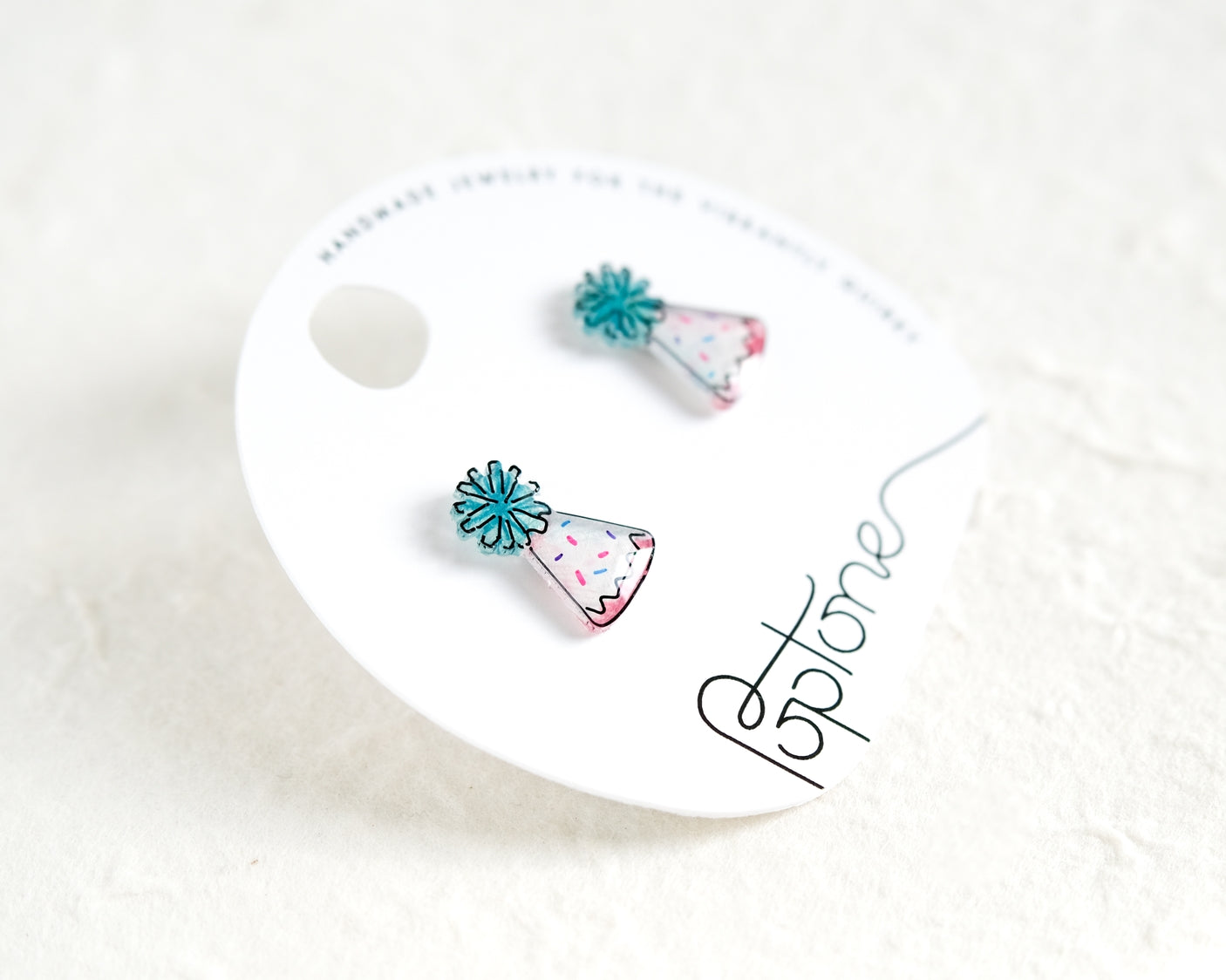 Birthday Party Hat Joyful Stud Earrings