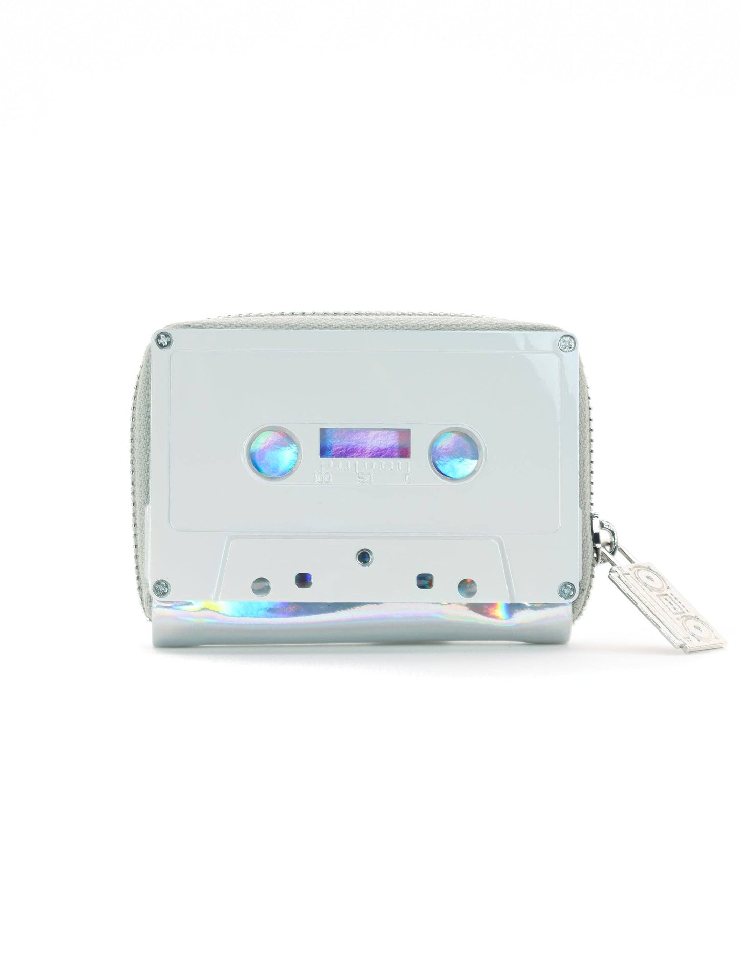 Electro SIlver 80's Retro Cassette Tape Wallet