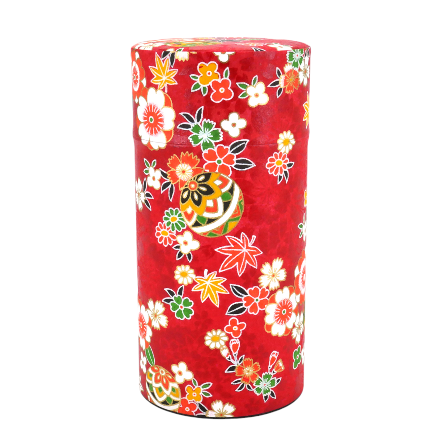 Hanayose Red 7oz Tea Canister