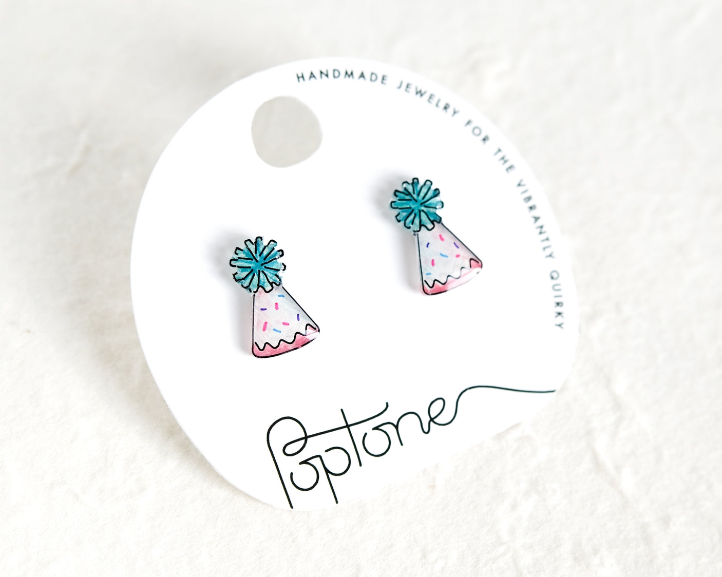 Birthday Party Hat Joyful Stud Earrings